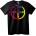 NOONEBRAND Тениска Bayer Дъга Лого - XL, Black