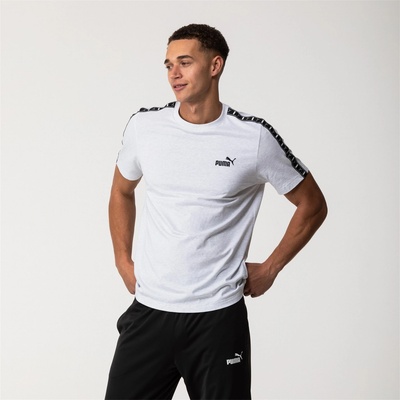 PUMA Тениска Puma Men's Tape Regular Fit T-Shirt - Grey Heather