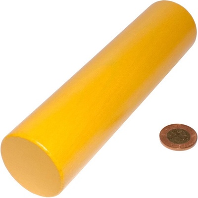 DrKO Dřevěný válec 20 cm 1ks žlutá