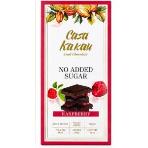 CASA KAKAU Черен шоколад с малини без захар 70г