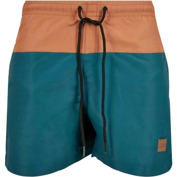 Urban Classics Бански гащета Urban classics Block swimming shorts - Blue (Teal / Toffee)