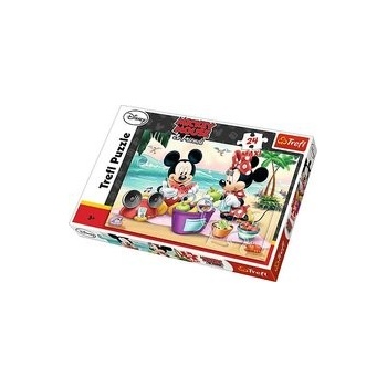 Trefl Mickey a Minnie na pláži 24 dílků