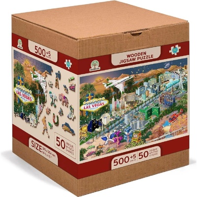 WOODEN CITY Dřevěné Vítejte v Las Vegas 2v1 EKO 505 dílků