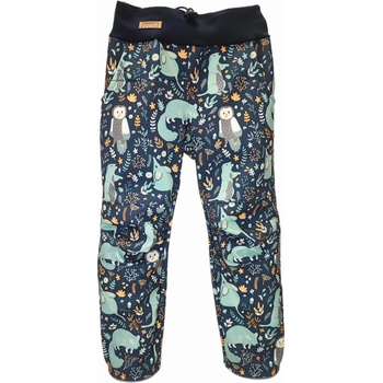 Tommy's design softshellové kalhoty s fleecem sysel na tmavě modré