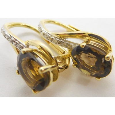 Klenoty Budín diamantové zlaté s diamanty a záhnědami 3834530