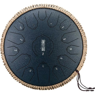 Profesional Tongue drum 12' 30cm 15 tónů D-dur šedý s příslušenstvím