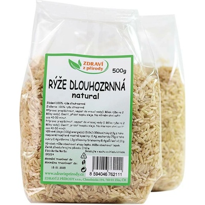 IPJ Natur rýže dlouhozrnná natural 0,5 kg
