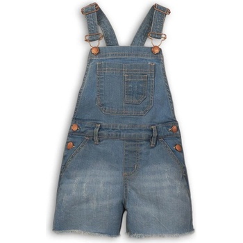 Minoti Wilderness 1 kraťasy dívčí džínové s laclem modrá