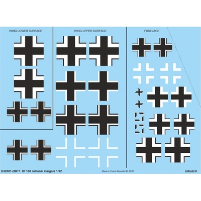 EDUARD Bf 108 national insignia for kit 1:32
