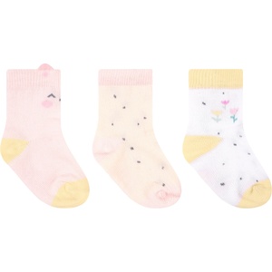 KikkaBoo Бебешки чорапи с 3D уши KikkaBoo Hedge-hugs - 0-6 м, 3 броя (31110010208)