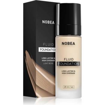 NOBEA Day-to-Day Fluid Foundation дълготраен фон дьо тен цвят 01 Light beige 28ml