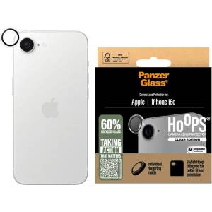 Panzer Протектор - Камера за iPhone 16e - PanzerGlass® - Hoops® Протектор за обектив на камера - Прозрачен