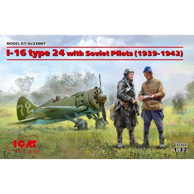 ICM Polikarpov I-16 type 24 w/ Soviet Pilots 1939-1942 32007 1:32