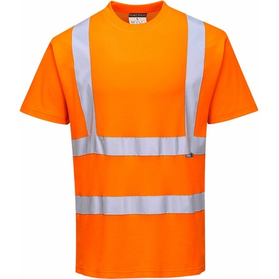 Portwest S170 Bavlnené komfortné tričko s krátkym rukávom Orange XS