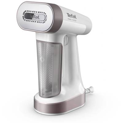 Tefal Pure Force DT8720E0 уред за почистване на дрехи с пара Ръчен уред за гладене на дрехи с пара 0, 18 Д 1800 W Цвят канела, Бяла (DT8720E0)