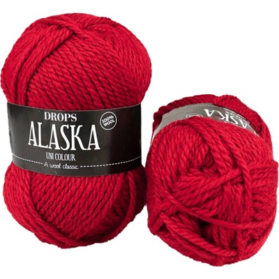 Drops Alaska UNI 10 červená