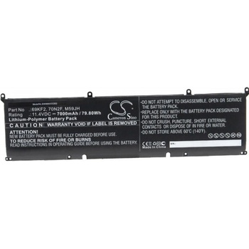 VHBW Батерия за Dell XPS 15 9500 / Alienware M15 R3 / M17 R3, 7000 mAh (888200202)