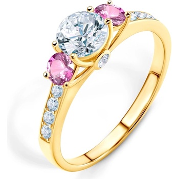 SAVICKI Годежен пръстен Dream: злато, бял сапфир