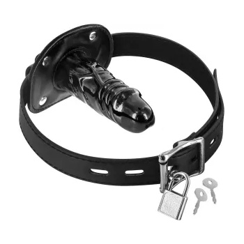 Image 1 of Fetish Tentation Каишка за уста с дилдо Penis Gag T2