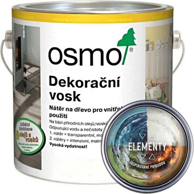 Osmo W119 Dekoračný vosk intenzívny Elementy 2,5 l Koralový útes