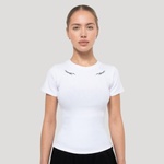GymBeam Дамска тениска Tribal Ribbed White M