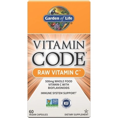 Garden of Life Vitamin Code RAW Vitamin C, 60 Veg Capsules