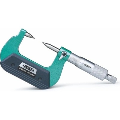 INSIZE typ 3230 Mechanický třmenový mikrometr se špičatými doteky typ B 0-25mm