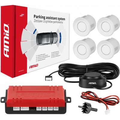AMiO Asistenty parkování Buzzer 4 senzory bílé | Zboží Auto