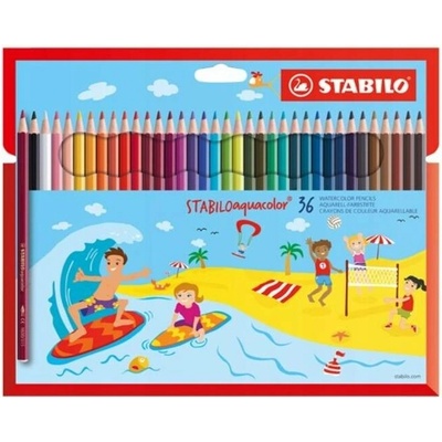 Pastelky STABILO aquacolor, sada 36 ks v kartonovém pouzdru