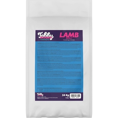 Tobby Natural Dog Lamb 14 kg