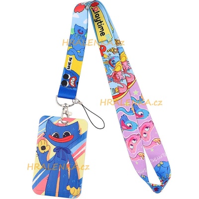 Šňůrka na krk s cedulkou Playtime Poppy Huggy Wuggy