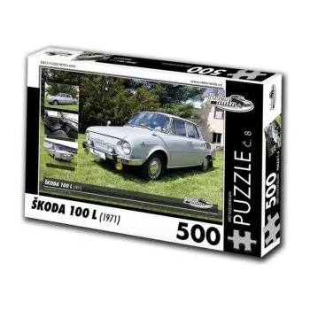 Retro cars - Puzzle Škoda 100 L (1971) - 500 piese
