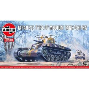 Airfix Класически комплект VINTAGE танк A01319V - Тип 97 Chi Ha японски танк (1: 76)