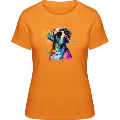 Premium Tričko Design č.2 Pes Superstar Oranžová