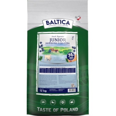 Baltica Smaki regionów Junior Lamb with veal 12 kg