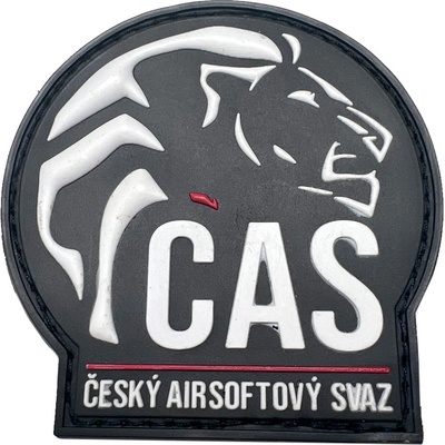 Plastové 3D patche 3D gumová nášivka Český Airsoftový Zväz - Čierna