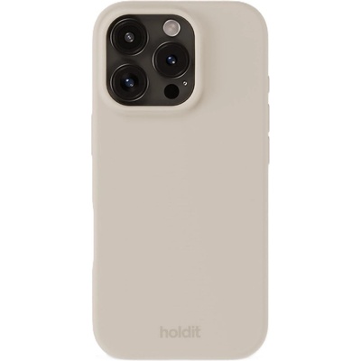 Holdit Гръб Holdit Silicone Case iPhone 16 Pro Max - Light Beige (7330985165313)