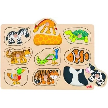 Image 1 of Goki - Дървен пъзел със скрити картинки - На кой принадлежа (57585)