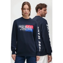 Pepe Jeans mikina Red Bull Racing x tmavomodrá s potiskem RU580007