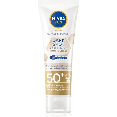 Nivea SUN Luminous 630 крем за лице за слънчеви бани против пигментни петна SPF 50+ 40ml