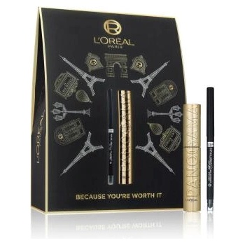 L'Oréal Panorama подаръчен комплект: спирала Panorama 10, 5 ml Black + молив за очи Infaillible Grip 36H Gel Automatic Eye Liner 1, 2 g 001 Intense Black