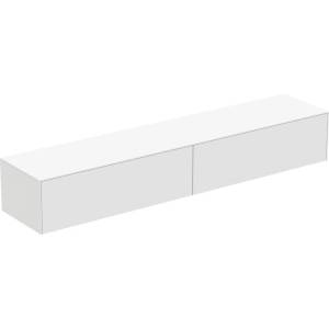 Ideal Standard Atelier Conca матово бял стенен шкаф с 2 чекмеджета и плот 240 см (T4335Y1)