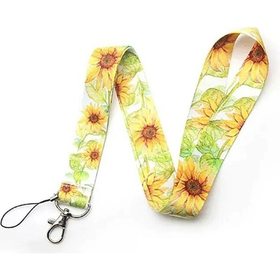 Šnůrka na krk Lanyard Slunečnice