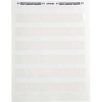 Brady LAT-35-361-2.5 / 029689, LaserTab Laser Printable Labels, 30.48 mm x 38.10 mm (29689)