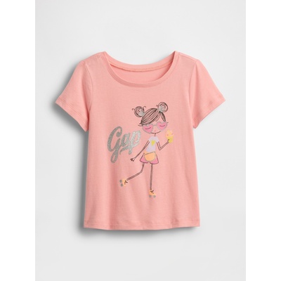 GAP Детска тениска с логото на GAP GAP | Cherven | Момичешки | 12-18 месеца
