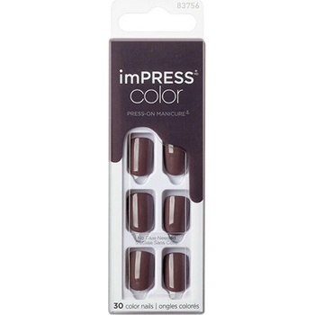 Kiss imPRESS Samolepiace nechty Color Try Gray 30 ks