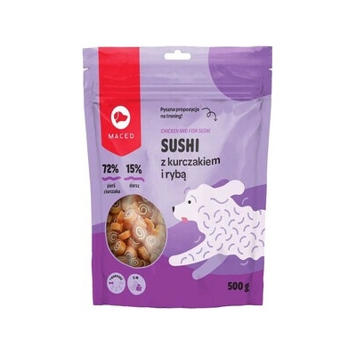 MACED POCHÚŤKA PRE PSOV SUSHI KURACIE S RYBOU 500 g