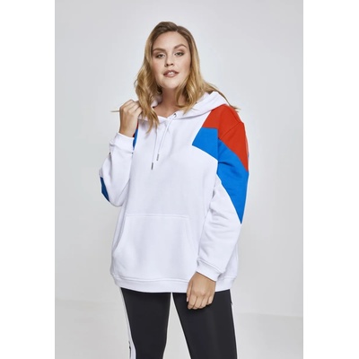 Urban Classics Дамски суичър в три цвята Urban Classics whtfireredbrightblueUB-TB2345-01426 - Бял, размер XXL