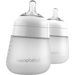 Nanobebe Комплект силиконови бутилки Nanobebe - Flexy, 270 ml, 2 броя, бели (31205) - baby