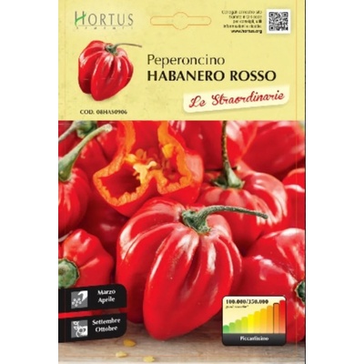 Hortus Лют Пипер Хабанеро Червен Peperoncino Habanero Rosso